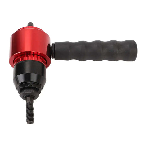 Professional Cordless Drill Rivet Nut Tool Adapter Kit For Fastening Metal Sheets Cars And Aluminum Boats With 5 Mandrels Carry Case, red metal