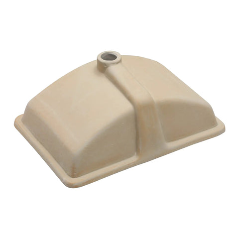 Undermount 21x14 Inch White Ceramic Bathroom Sink, Rectangular Vanity Lavatory Basin, Porcelain Under-Counter Hand Wash Sink