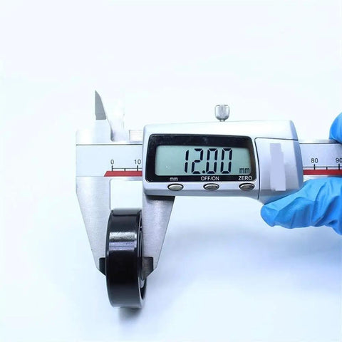 Measuring 12.00 mm for Badass High Temp 6202ZZ Deep Groove Ball Bearings 15X35X11MM for precise fitment on applications.