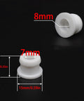Two Pack Shift Cable Repair Bushing And Shifter Linkage End Clips For Nissan Pathfinder Armada Titan Xterra Frontier 2005 2021 Replaces 134193 349351LA0A Auto Transmission Upgrade, white plastic 8mm/7mm bushing