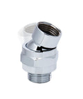Solid Brass Shower Head Swivel Ball Adapter With Chrome Finish, No Fuss Easy Install Universal Shower Arm Extension, High Flow Ball Joint Connector, Leak Free And Durable Fit For Any Shower, chrome brass adapter