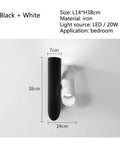 Rock Solid Black Iron Wall Sconce With Pivot Led Fixture And Chill Warm Glow Modern Minimalist bedside lighting, dimensions 14x38cm.