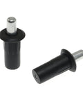 Close-up of Cabinet Door Damper Replacement Pins Set For Furniture Fittings, showcasing two durable plastic pins.
