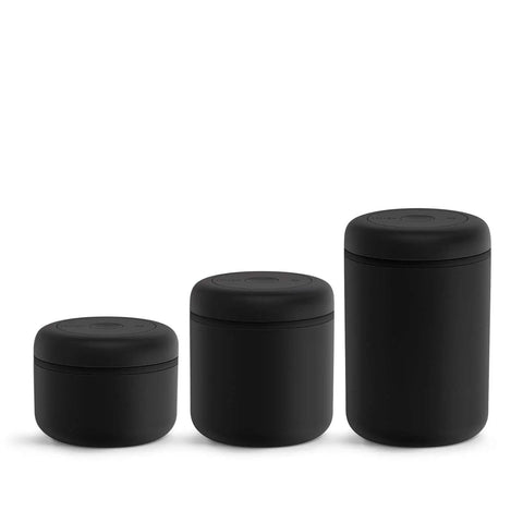 Airtight Vacuum Coffee Bean Canister Twists To Suck Out Stale Air Keep Your Daily Java Hella Fresh 1.2 Liter Airtight Storage Jar Sleek Black Finish Stash Whole Beans Peppercorns And Spices Lock In Flavor