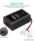Smart 2-8S NiMH NiCd Battery Charger for RC with Tamiya connectors shown.