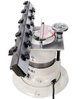 Aynuma 25 Inch Knife Grinder Machine With 1/2 Horsepower Motor And 6 Inch Grinding Wheel, showing adjustable holder and grind wheel.