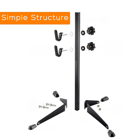 Adjustable Floor Bicycle Stand For Indoor Storage With Easy Hook Design Fits Seat Stay And Chain Stay bike rack components