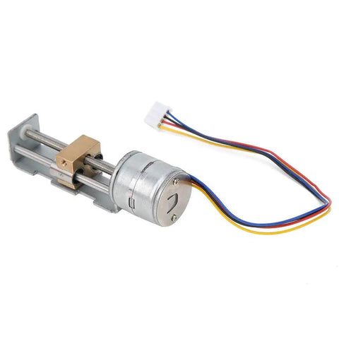 Mini Linear Stage Actuator With Screw Stepper Motor And Planetary Reducer For Measuring Equipment And Printers, all-metal, precise motion