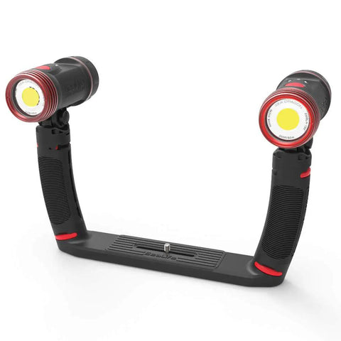 Sea Dragon Duo 5000F Set Pro Grade Underwater Lighting Kit With 2500 Lumen LED And 90 CRI 120 Degree Beam 60 Minute Run Time