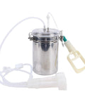 Manual Milking Machine With Two Thousand Milliliters Stainless Steel Bottle Portable Milking Kit for Dairy Farm and Milk Plant