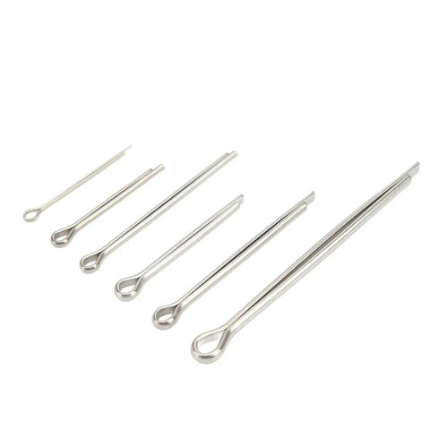 Stainless Steel Cotter Pin Set For Auto Repair And Workshop, 90 Pieces, 304 Grade Fasteners in 6 Sizes M1.5x25 to M4x60