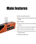 Upgrade Your Backyard Lab With This Dope Plug And Play 3D Printer Filament Extruder Recycler featuring a sleek orange design and user-friendly controls.
