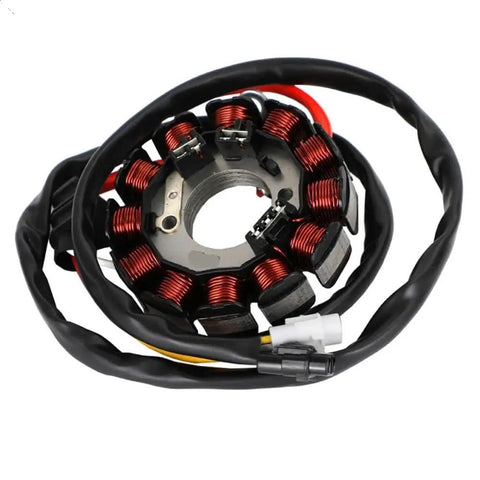 Thinking Process: 12V outboard engine kill switch module with copper coil stator and wired connectors