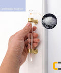 Ultra Cool 3 Inch Crystal Clear Acrylic Drawer Pulls with Sleek Gold Accents 20 Pack Set for Updating Cabinets Dressers