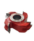 Shop Grade Four Flute Shaper Cutter crafted for door making with tough carbide tips, ideal for woodwork.