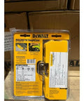 Back view of Impact Driver Bit Set With Magnetic Tough Case in packaging, showing specifications and protective case details.