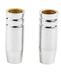 Heavy Duty 2 Pair Conical Nozzle Guards For Binzel Style Mig Welding Gun Air Push On Shrouds and Spoilers, 22mm Outer Diameter.