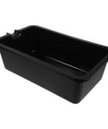 Ipetboom Auto Oil Catch Pan 6l Plastic Drain Bowl for engine fluids showing its black deep-sided design for safe fluid handling.