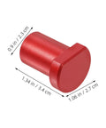 Red aluminum piece of Six Piece Aluminum Alloy Workbench Stops Set With Scratch Resistant Clamp And Quick Tightening Ratchet For Woodworking
