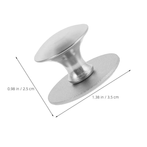 Removable Stainless Steel Cabinet Handles With Self Adhesive Backing No Drill No-Punch Stick-On Pulls For Sliding Glass Doors And Cabinets Easy Install Hardware For Living Spaces 5 Pack, 1.38 in silver handle