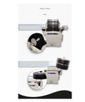 Heavy Duty Ultrasonic Cleaner With 410W Power And 7.5L Tank Crushes Grime Off Vinyl Records and Phonograph Discs, showcasing the machine in use.