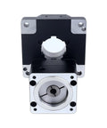 Front view of Beefy 85mm Hollow Rotary Actuator With Hollow Platform 3 Arc-Min Input Shaft 8mm For Nema 23 Stepper 5:1 Gear Ratio