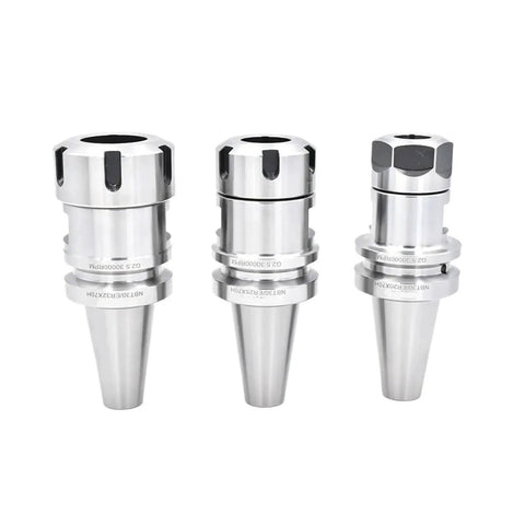 NBT30 CNC Collet Chuck Fixture Compatible With ER16 ER20 ER25 ER32 Spindles, stainless steel, three sizes, precision tool holders.