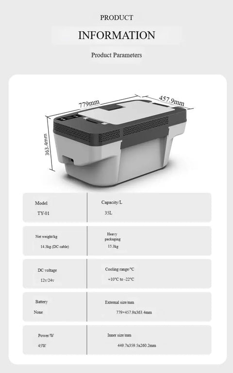 Trail Ready Compressor Car Refrigerator That Keeps Your Chow Ice Cold During Weekend Campouts And Tesla Model Y Cruising With Rapid Chill Tech and details.