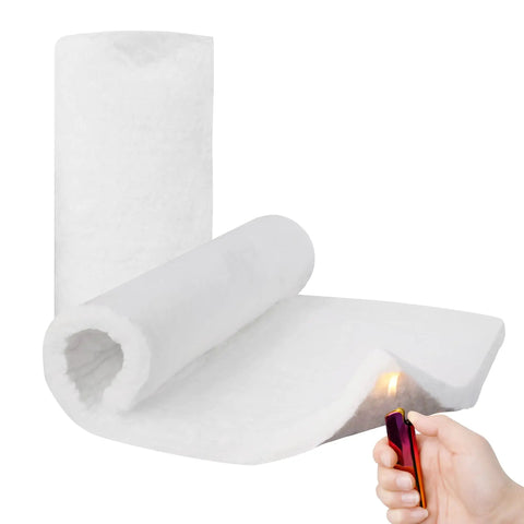 Ceramic Fiber Insulation Blanket 1 Inch Thick For Heavy Duty Fireproof Heat Shield And Refractory Use, Ideal For Kilns and Furnaces