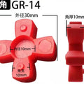 Super Durable Buffer Pad Shaft Coupling 5pc GR10 12 14 Flexible Element Set With Jaw Elastomer Perfect For Vibration Damping And Noise Reduction In Mining And Power Machinery Easy Quick Install, GR-14 red elastomer coupling pad 30mm