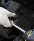 Heavy Duty Quick Release Grease Coupler XL for 1 8 NPT Fittings, Hands Free Latching, Easy Quick Connect in use with machinery