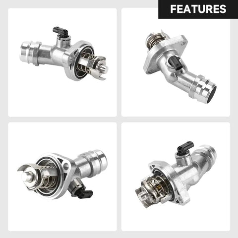 Engine Coolant Thermostat Housing Assembly For Hyundai Elantra 2.0L L4 Gas 2017 2020 and Veloster 2.0L L4 255002E085