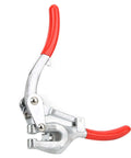 Handheld Power Punch Kit for Sheet Metal with Stainless Steel Hole Punch Pliers and 16 Accessories, red-handled pliers
