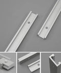 T Slot Track Jig Fixture For Woodworking Aluminum Miter Track Rail With Telescopic Positioning 30 40 50 Cm Lengths shown in detail