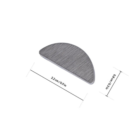 Half Moon Semicircle Woodruff Key Kit With 80 Piece Stainless Steel Fasteners And Smooth Surface, showing dimensions of 2.2 cm x 0.8 cm