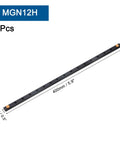 MGN12 400mm Linear Guide Rail Kit Two Pack With MGN12H Carriage Blocks, shown with dimensions for DIY 3D printers and CNC machines.