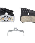N04C Metallic Brake Pads For XTR XT SLX Four-Piston Disc Brakes with metal backing and retention clip visible