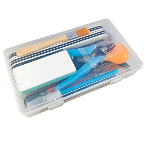 28 Pcs Modeler Tools Set for Gundam and Model Kits with Plastic Box Hobby Craft Kit for Building Repairing and Fixing DIY Projects