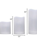 LED Flameless Candles Set Of 3 With Remote And Timer Color Changing LED Candles For Indoor And Outdoor Use 3, 4, 5 inch heights