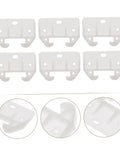 12 Piece Plastic Drawer Latch Kit Sliding Rails For Kitchen Cabinets And Dressers, detailed view of latch design