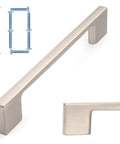 10 Pack 5 Inch Brushed Nickel Kitchen Cabinet Pulls with screws, Silver Nickel Hardware for Cabinets, Drawers, Bedroom or Bathroom