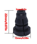 Brake Clutch Slave Master Cylinder Pipe Connector dimensions: 22mm height, 15mm base, 5mm top, for VW Audi Seat Skoda models