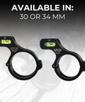 Ultra Low Profile Anti Cant Bubble Level For 30mm Scope Tubes With Hinged One Bolt Clamp In 6061 Aluminum Type III Hardcoat Anodized