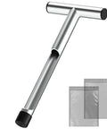 12 Inch Stainless Steel Soil Sampler Probe With T Style Handle For Easy Soil Sampling In Garden Lawn And Farm Durable Weather Resistant Probe For Moisture And Drainage Tests No Fuss Rust Proof And Long Lasting with sample bags