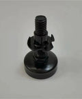 12 Pack Adjustable Leveling Feet Three Eighths Inch Thread Beefy Wide Bearing Base For Tables Chairs Cabinets And Wooden Furniture Floor Protection DIY Friendly, black threaded foot