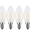 Brighten Up With This E14 LED Bulb 40W Equivalent 4W Dimmable European Base Soft White 3000K Frosted Glass Decorative Bulbs Pack Of 4 Energy Saving Lighting For Home And Lamps