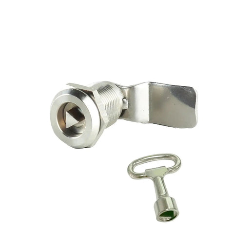 Keyed Zinc Alloy Quarter Turn Cam Lock Set For Cabinets Factory Direct 10mm Height Waterproof Reversible Stop Cam with Key