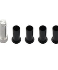 Door Hinge Pin Liners And Bushings Kit For Jeep Wrangler TJ YJ CJ LJ 1986 2006 With Removal Tool Easy Rustproof Replacement To Make Doors Open Smooth Quiet No More Squeaks And Wobble Free DIY Install, black ABS liners and silver removal tool