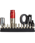 All In One Maintenance Toolkit Grab And Go With Torque Driver And Locking T Way Ratcheting Hex Wrench, tool bits and accessories
