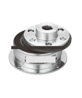Heavy Duty ME10S4AA Electromagnetic Clutch With Linear Brake, industrial-grade silver unit for machinery applications.